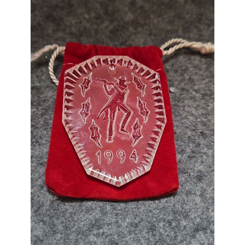 Waterford Crystal 1994 12 Days of Christmas 11 Pipers Piping Christmas Ornament